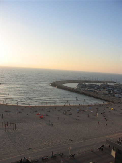 View from balcony over the sea
